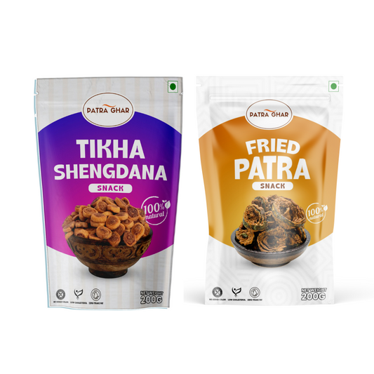 Authentic Snack Combo – Tikha Shengdane & Fried Patra