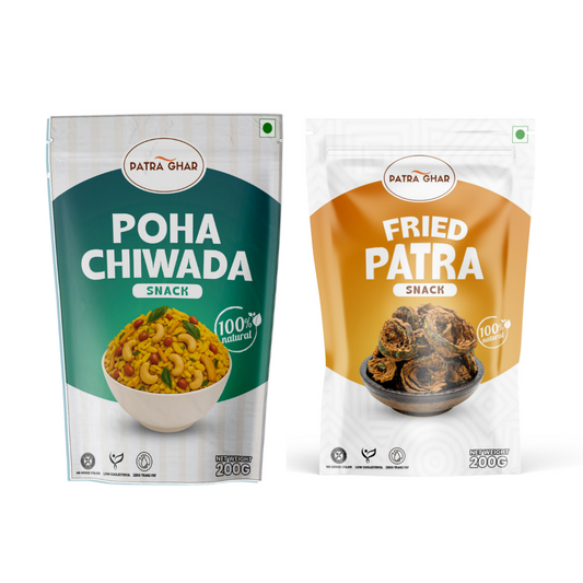 Authentic Snack Combo – Poha Chiwda & Fried Patra